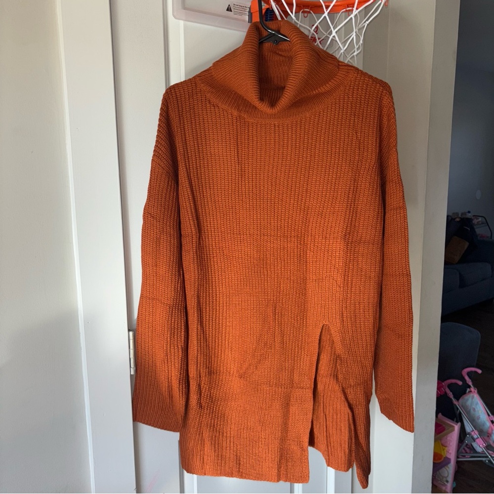Cozy Sweater Oversized Perkins Neck Size M